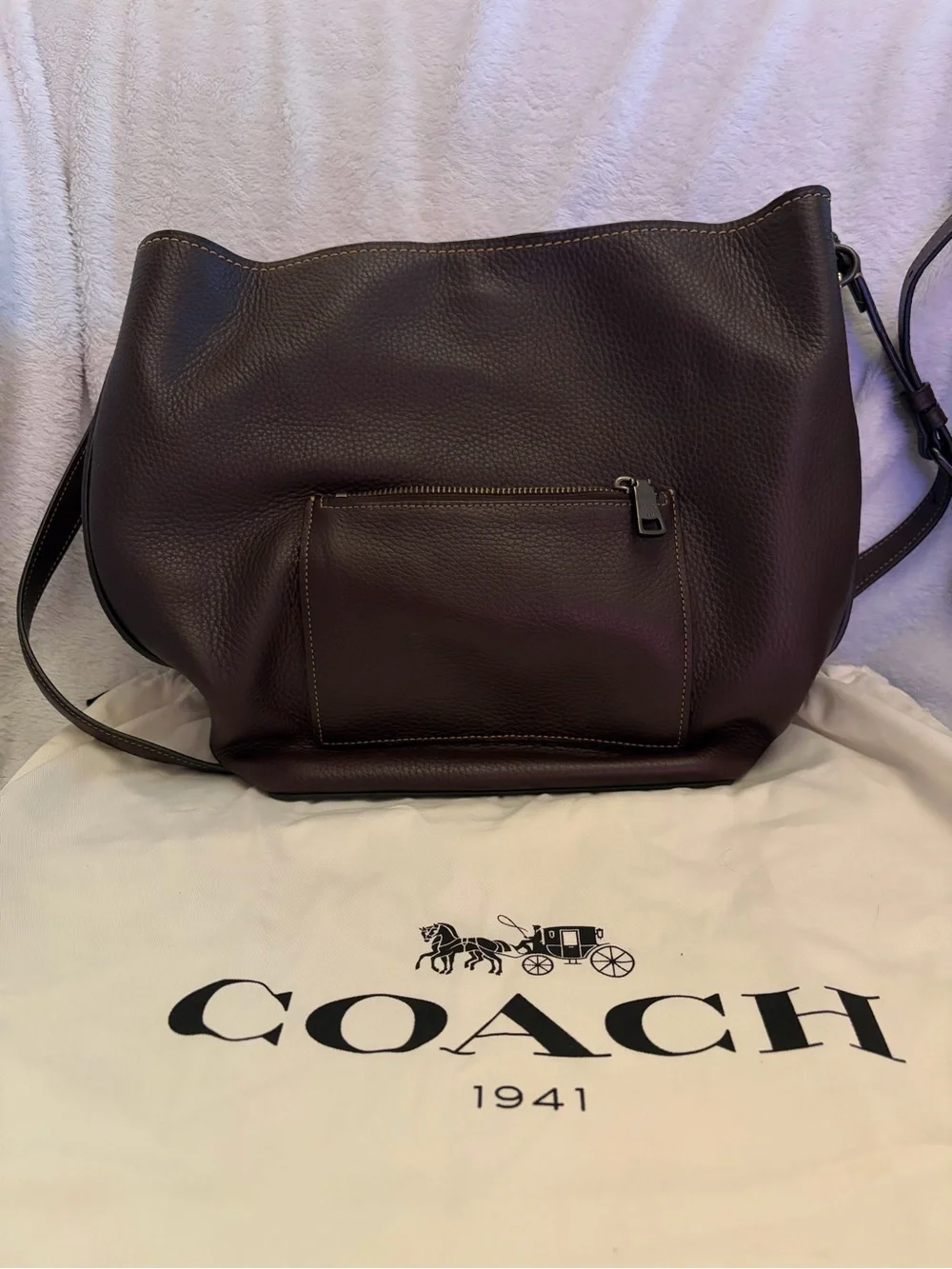 Coach Edie 31 Leather Shoulder Bag